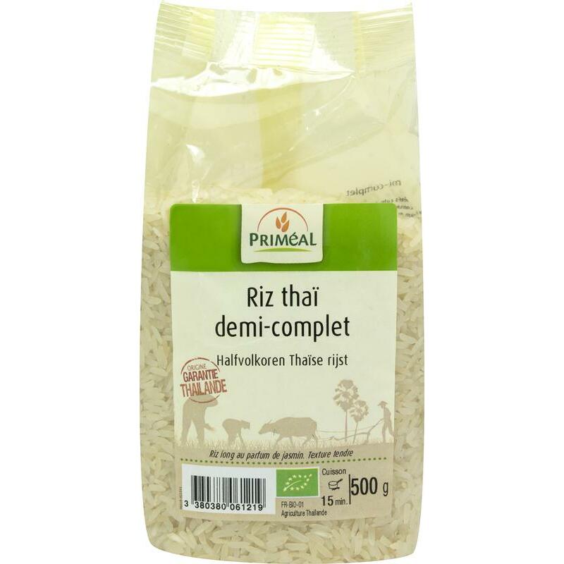Primeal Halfvolkoren Thaise rijst bio 500g