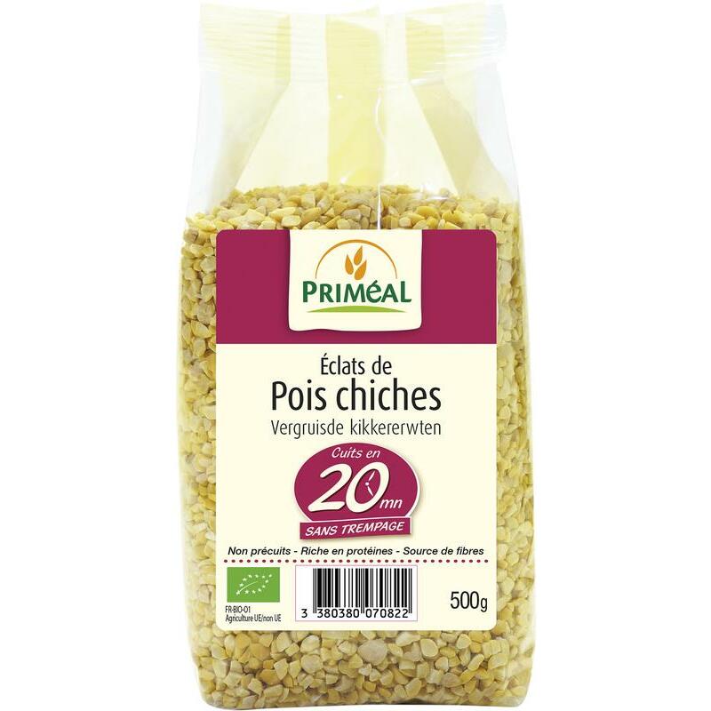 Primeal Vergruisde kikkererwten bio 500g