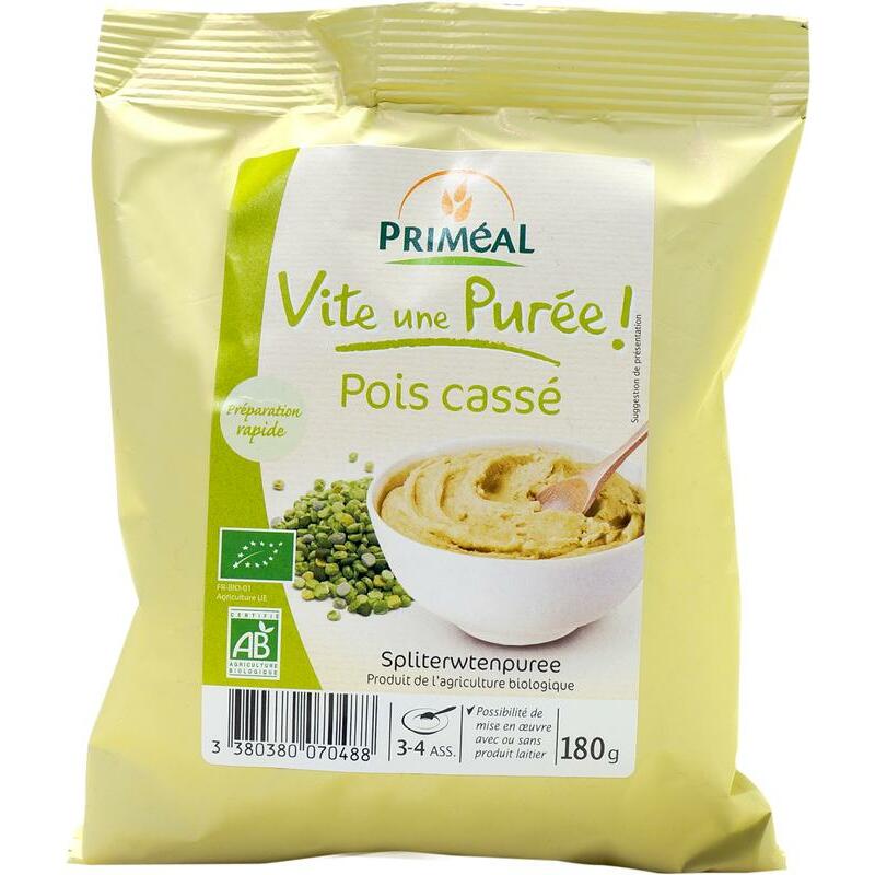 Primeal Instant spliterwtenpuree bio 180g