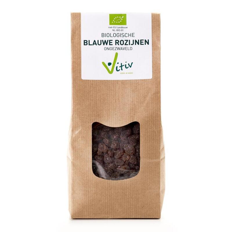 Vitiv Blauwe rozijnen klein bio 500g