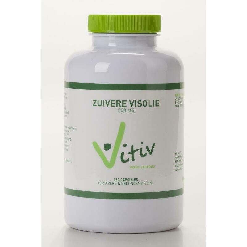 Vitiv Zuivere visolie 500 mg 100ca