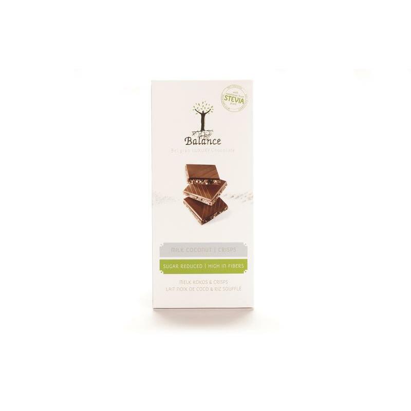 Balance Choco stevia tablet melk/kokoscreme 85g