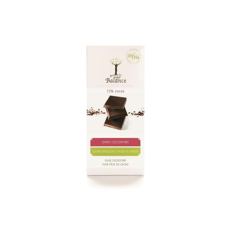 Balance Choco stevia tablet puur cacao 85g