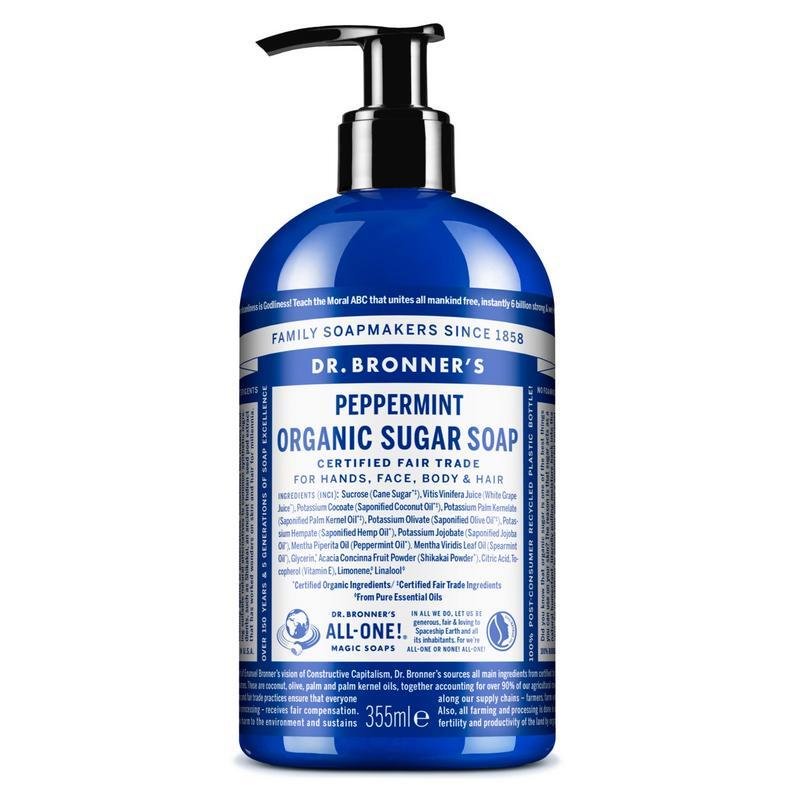 Dr Bronners Shikakai zeep pepermunt 355ml