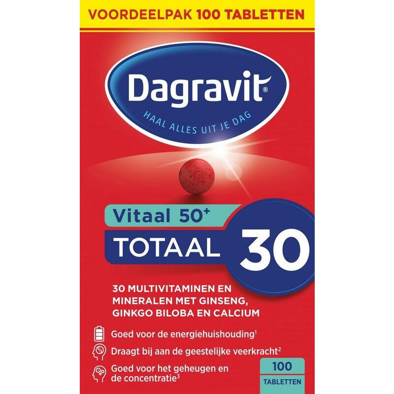 Dagravit Totaal 30 Vitaal 50+ 100tb