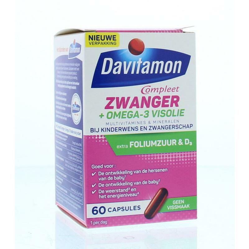 Davitamon Compleet zwanger plus visolie 60ca