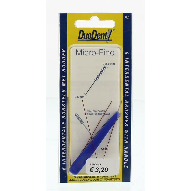 Duodent Interdentaal borstel microfine 0.5 6st