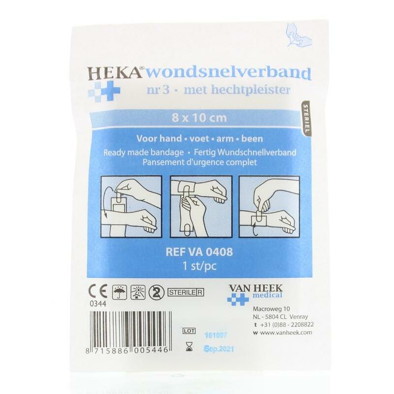 Heka Snelverband nr 3 8 x 10 cm steriel 1st