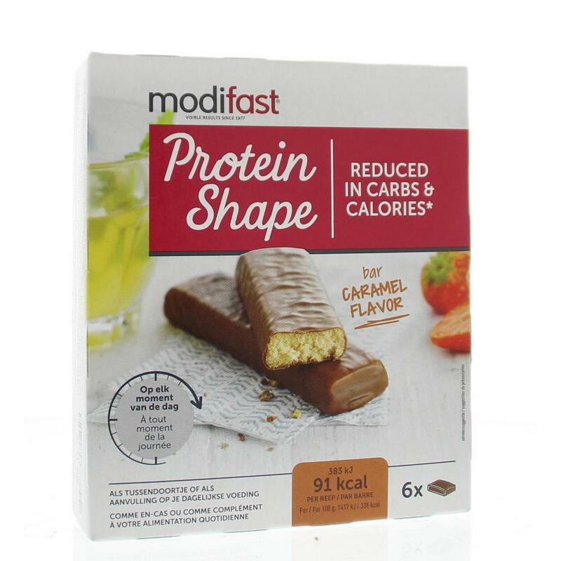 Modifast Protein shape reep karamel 162g