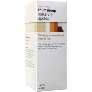 Apotex Thijmsiroop suikervrij 150ml