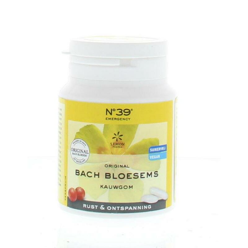 Lemonpharma Bach Bach Bloesem kauwgom nr 39 rust en ontspanning 60g