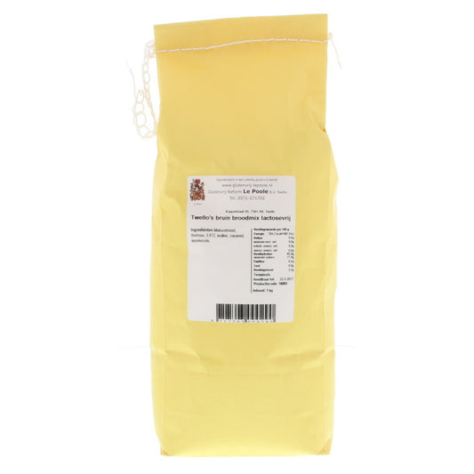 Le Poole Twello's bruin broodmix lactosevrij 1000g