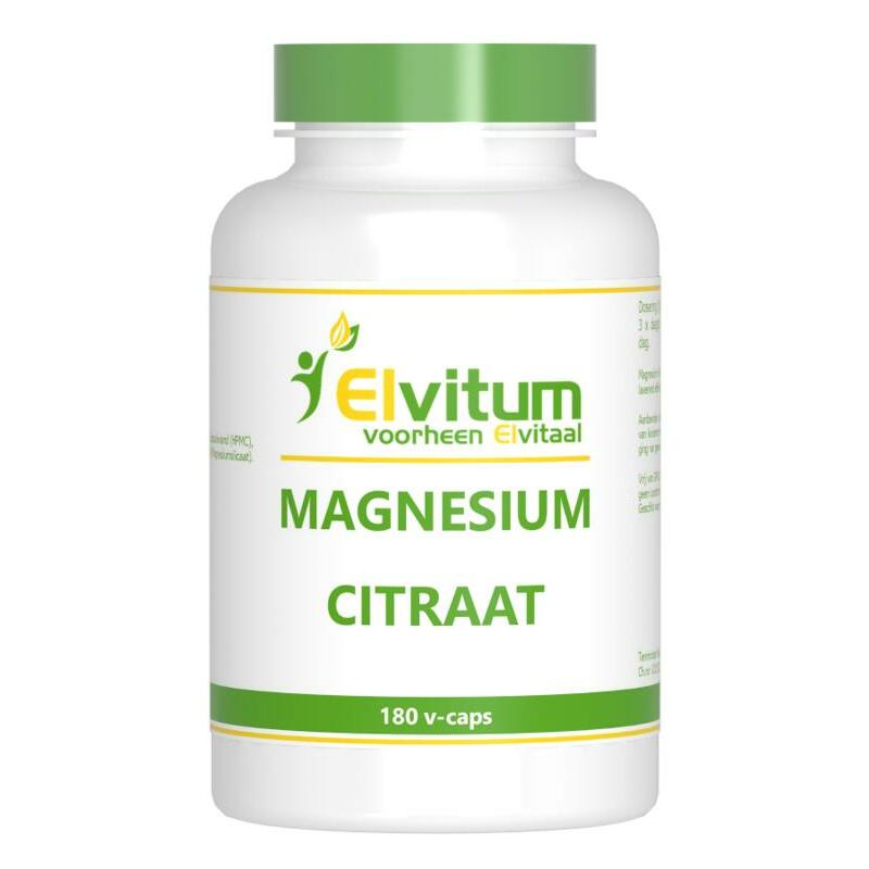Elvitaal/elvitum Magnesium citraat 180vc