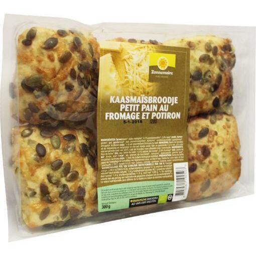 Zonnemaire Kaas mais broodje pompoenpit bio 300g