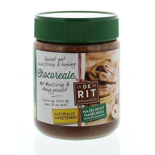 De Rit Chocoreale hazelnootpasta natural sweetener bio 270g