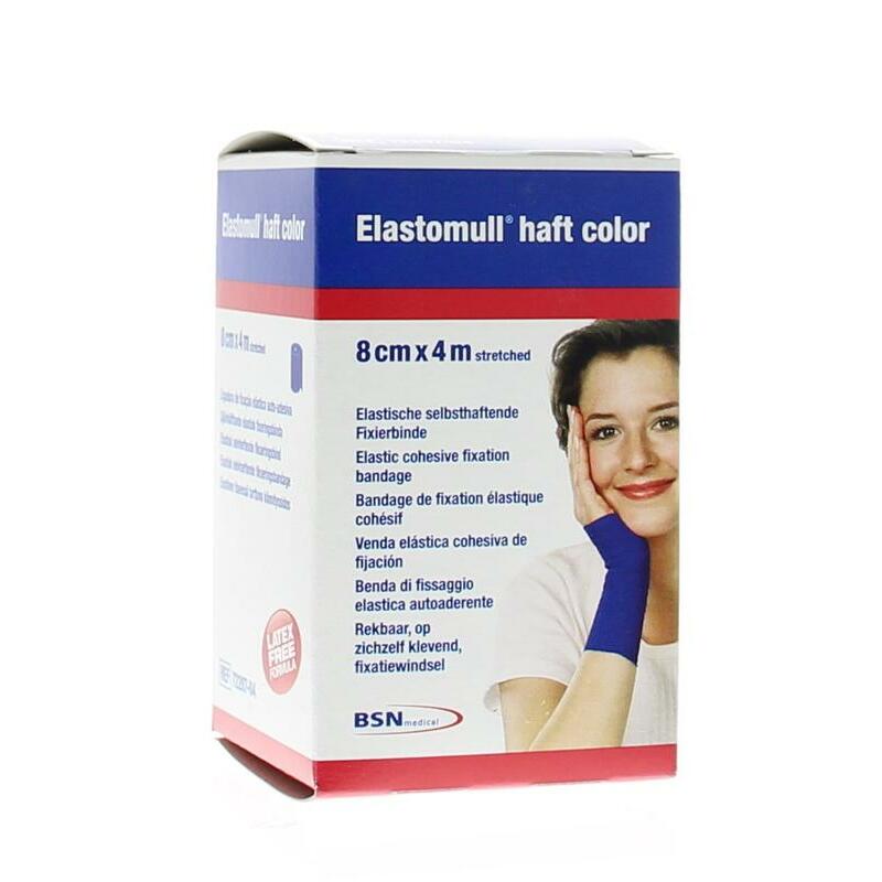 Elastomull Haft 4 m x 8 cm 72207 4 blauw 1st