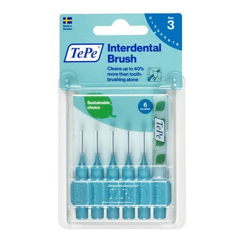 Tepe Interdentale rager 0.6 mm blauw 6st