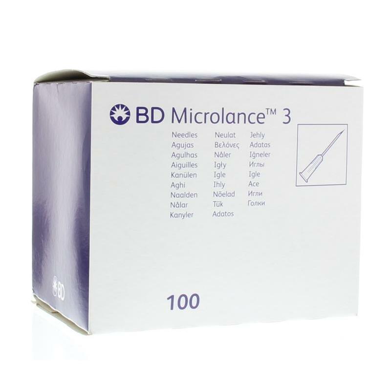 Becton Injectienaald B/D microlance 0.6 x 25 100st