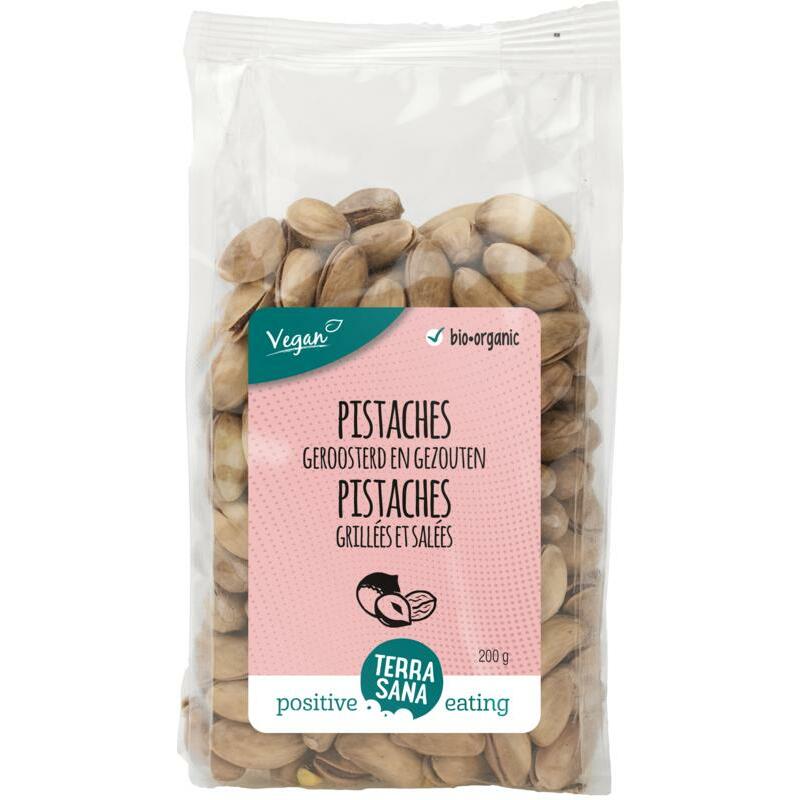 Terrasana Pistachenoten geroosterd met zout bio 200g