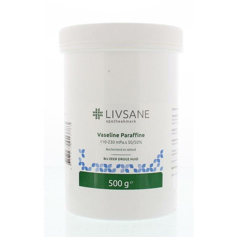Livsane Vaseline Paraffine 110-230 mPa.s in gelijke delen 500g
