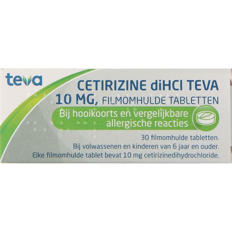 Teva Cetirizine DI HCI 10 mg 30tb