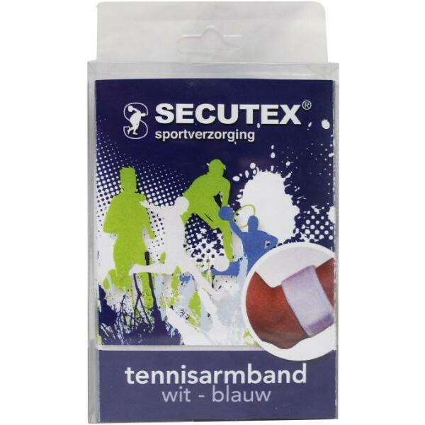 Secutex Tennisarmbandage blauw 1st