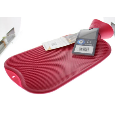 Fashy Kruik warm water zak cranberry dubbele rib 2ltr