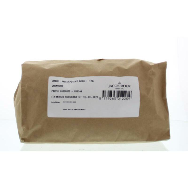 Jacob Hooy Bietenpoeder rood 1000g
