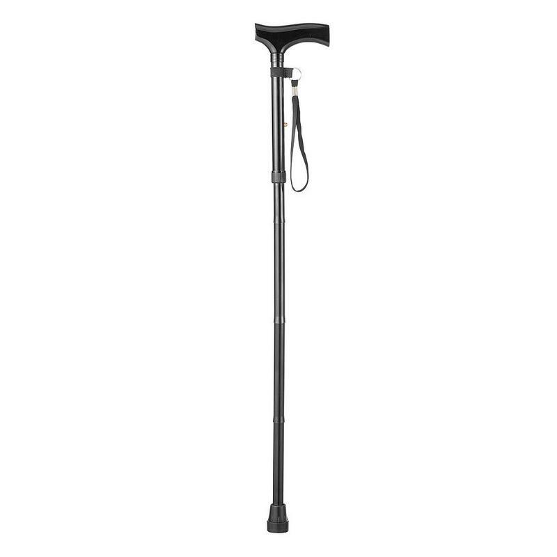 Essentials Wandelstok derby opvouwbaar zwart 1st