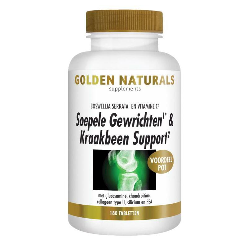 Golden Naturals Soepele Gewrichten & Kraakbeen Support 180tb