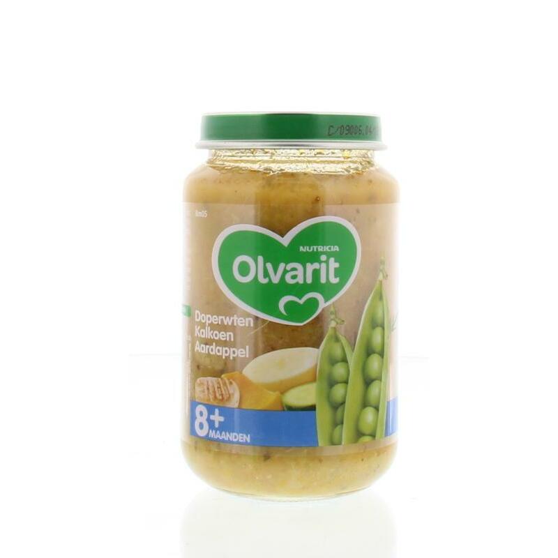 Olvarit Doperwten kalkoen aardappel 8M05 200g