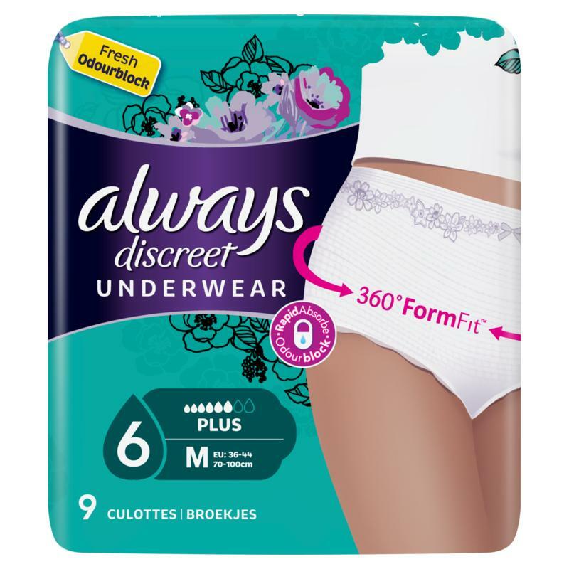 Always Discreet underwear broekjes maat M 9st