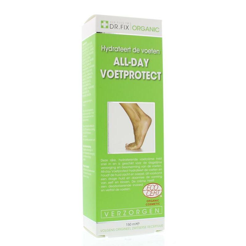 Dr Fix Organic All-day voetprotect / creme pour les pieds 150ml