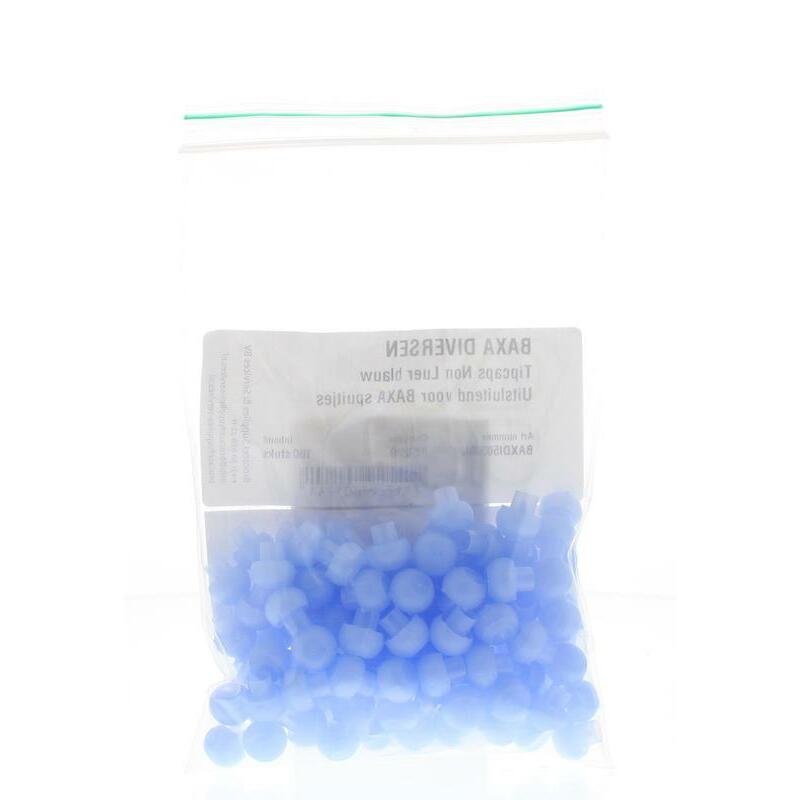 Baxa Tipcaps doseerspuit non luer blauw 100st