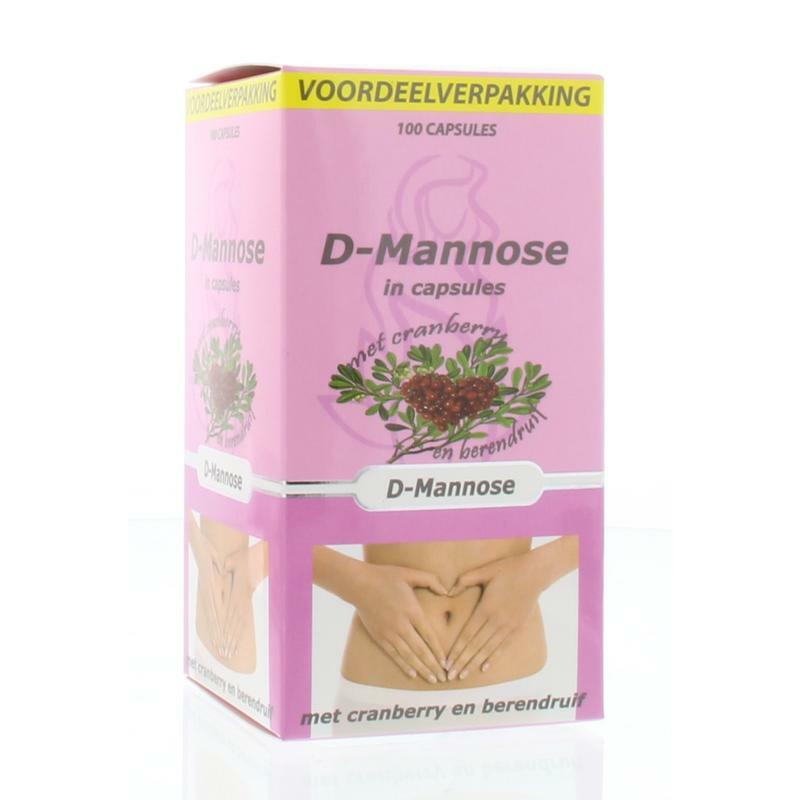 Beautylin D-Mannose combi berendruif cranberry 100ca
