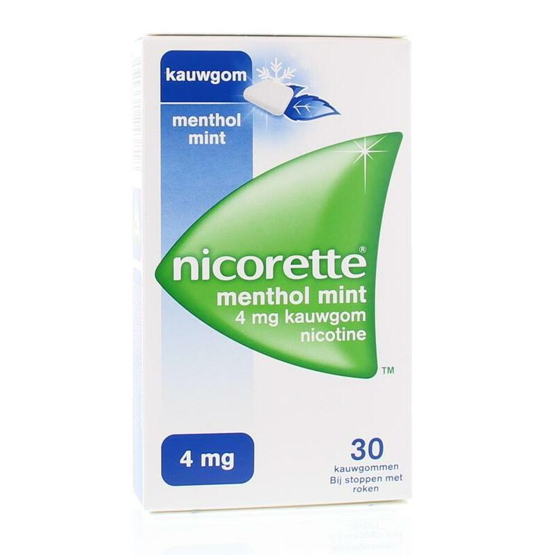Nicorette Kauwgom 4 mg menthol mint 30st