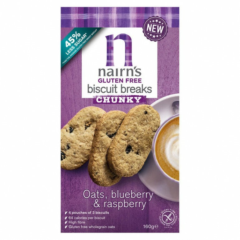 Nairns Breakfast biscuit blueberry & raspberry 160g