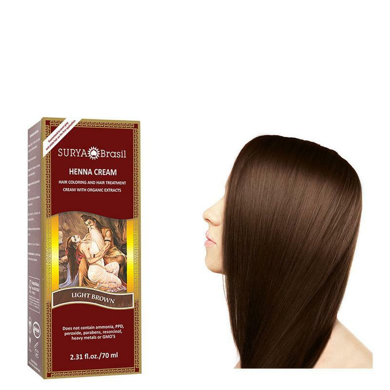 Surya Brasil Henna haarverf creme licht bruin 70ml