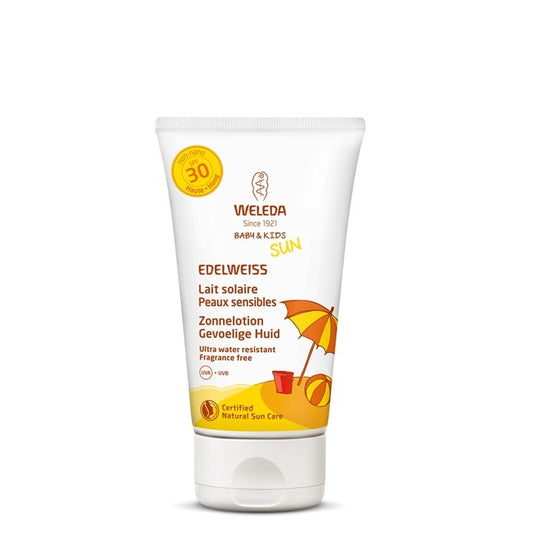 Weleda Edelweiss zonnelotion gevoelige huid SPF30 150ml