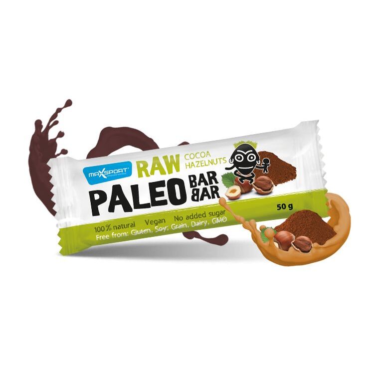 Maxsport Raw paleo bar cacao hazelnut 50g