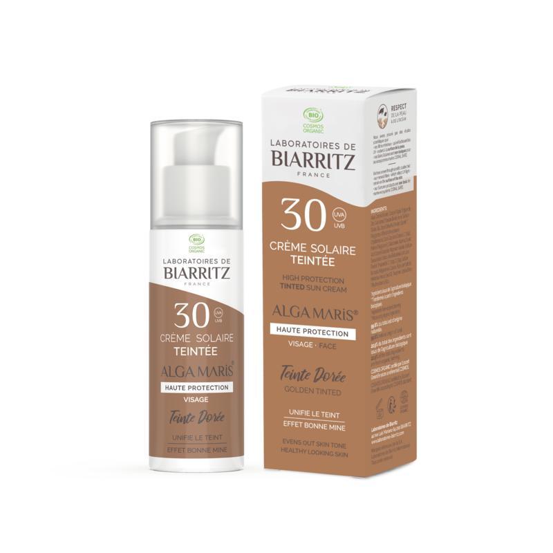 Lab de Biarritz Suncare golden tinted face sunscreen SPF30 50ml