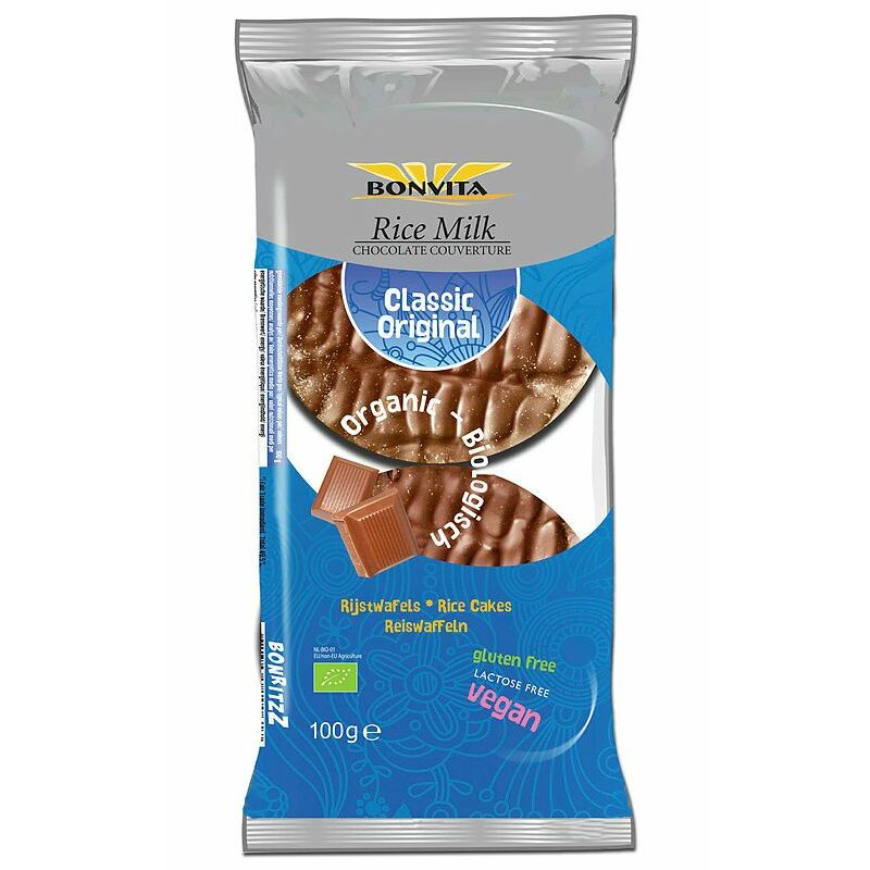 Bonritzz Rijstwafel choco melk bio 100g