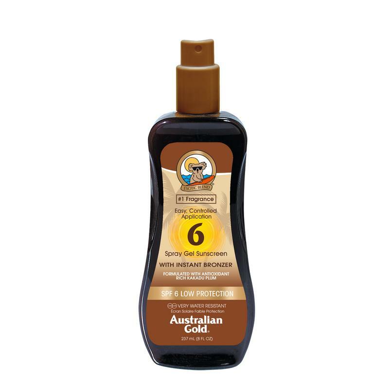 Australian Gold Spray gel met bronzer SPF6 237ml
