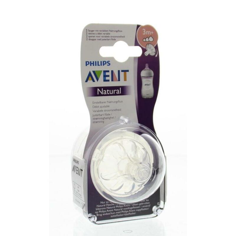 Avent Speen natural sleufje 3 druppels variabele flow 2st