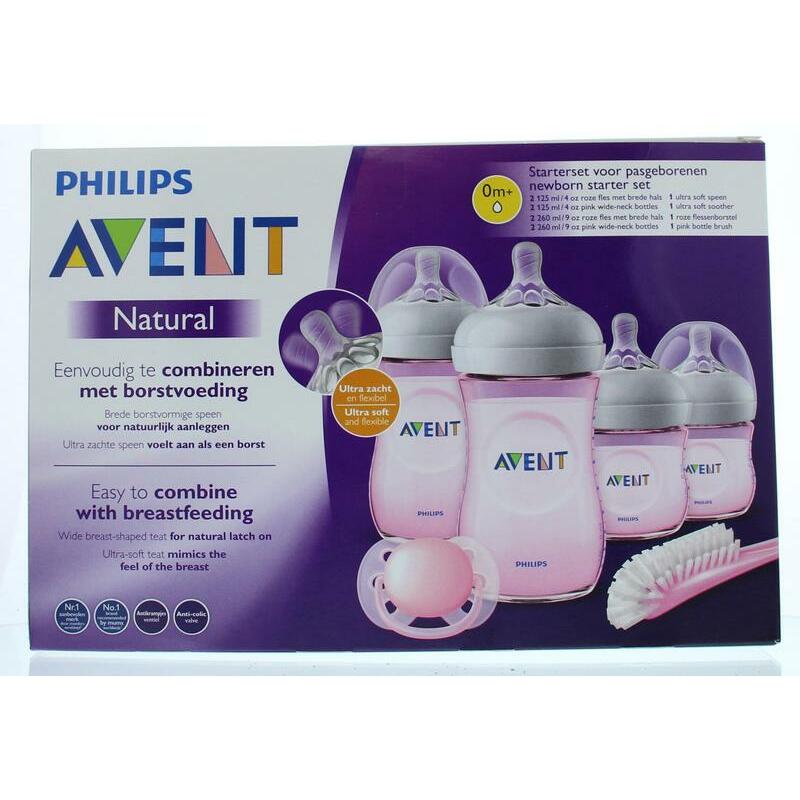 Avent Starterset pasgeborenen roze 1set
