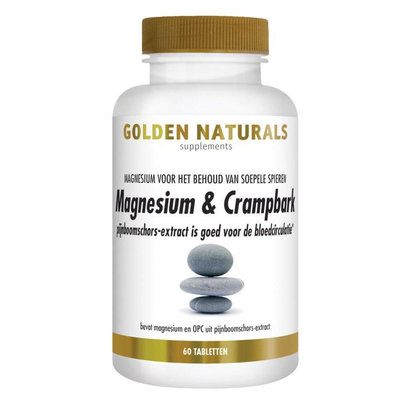 Golden Naturals Magnesium & crampbark 60tb