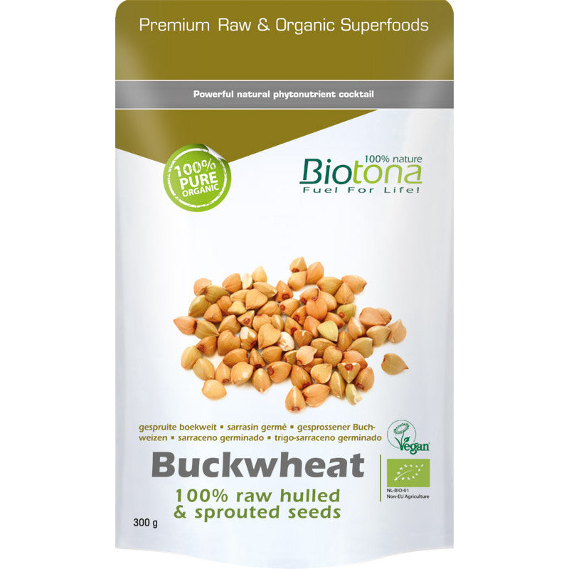 Biotona Buckwheat raw hulled & sprouted seeds bio 300g