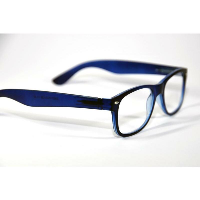 Melleson Eyewear Leesbril wayfarer mat blauw +2.50 1st