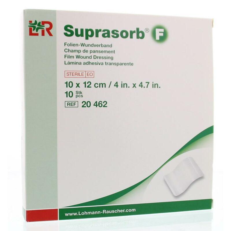 Lohmann & Rauscher Suprasorb F folie 10 x 12cm steriel 10st