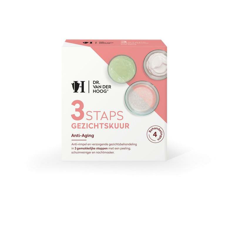 Dr vd Hoog 3Staps Gezichtskuur anti-aging 3st